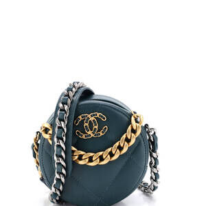 Chanel 19 Round Clutch With Chain #233925C25B
